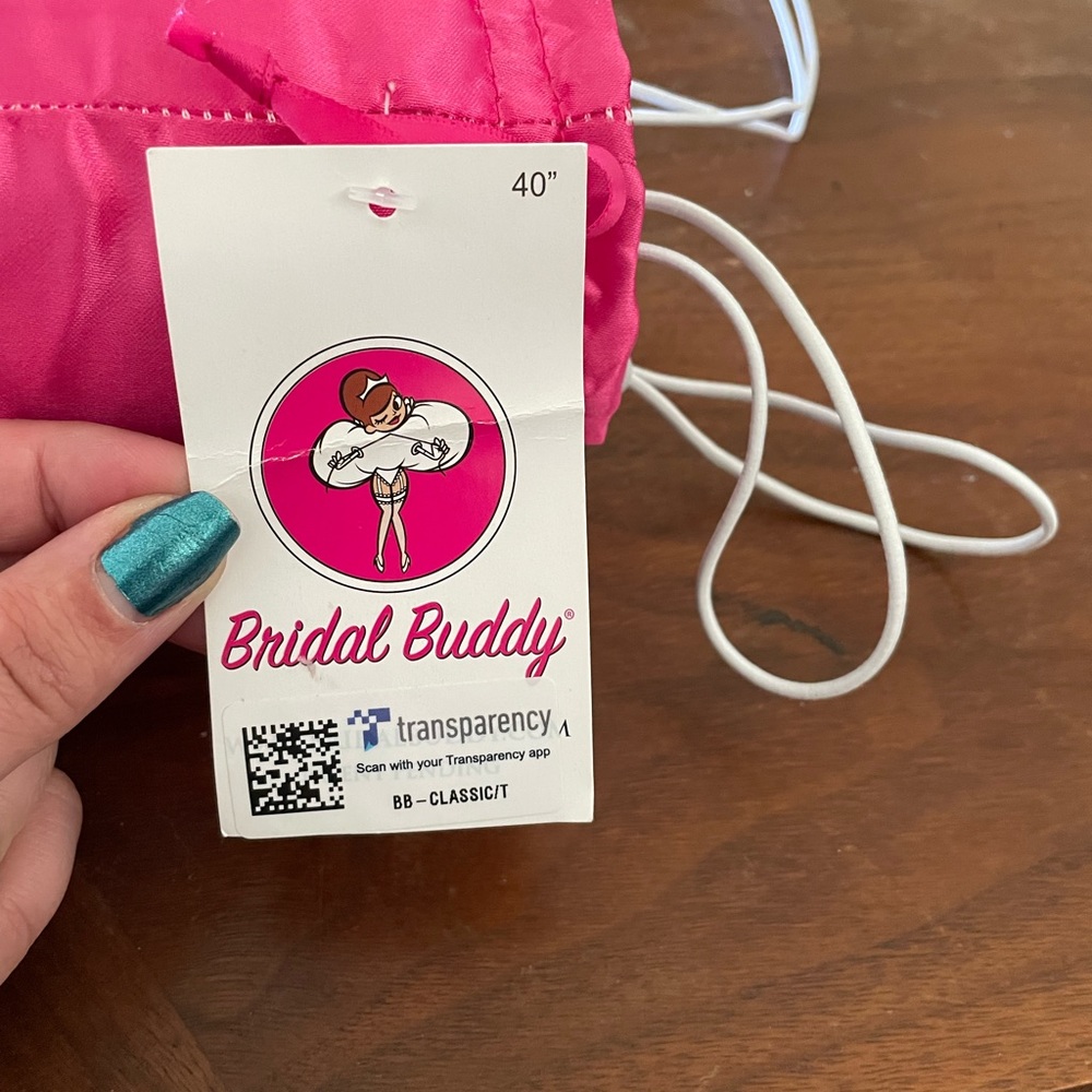 Bridal Buddy never used.  To wear under a ballgown or a-line wedding dress
